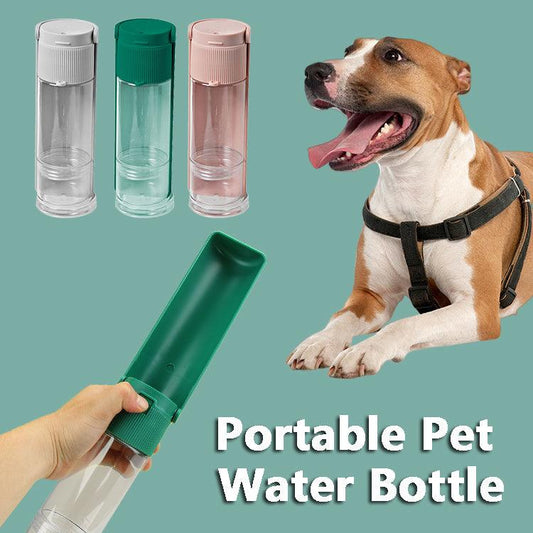 Portable Pet Water Bottle & Travel Bowl for Dogs & Cats